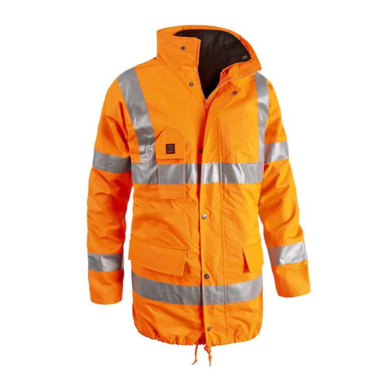 Parka de Travail Haute Visibilité Multipoches...