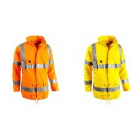 Parka de Travail Haute Visibilité Multipoches Imperméable...