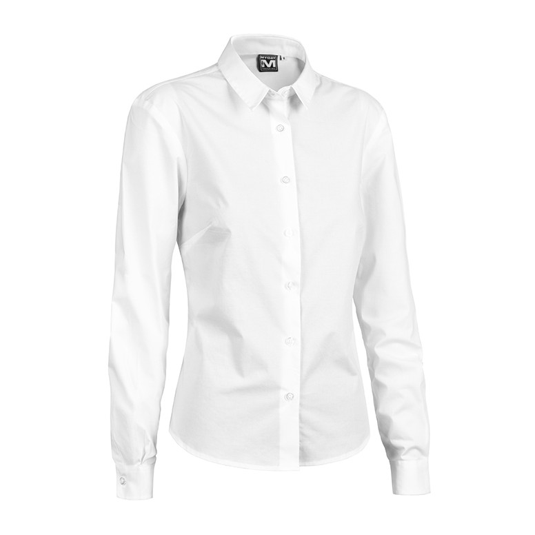 Chemise de Travail Femme à Manches Longues...