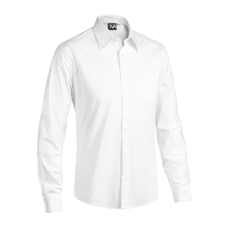 Chemise de Travail à Manches Longues Stretch...