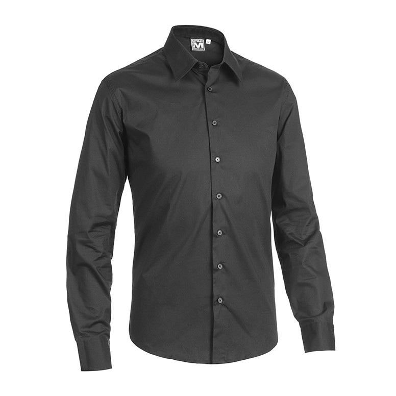 Chemise de Travail à Manches Longues Stretch...
