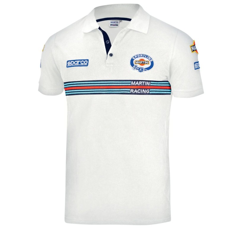 Polo Sparco Replica Patches Martini Racing