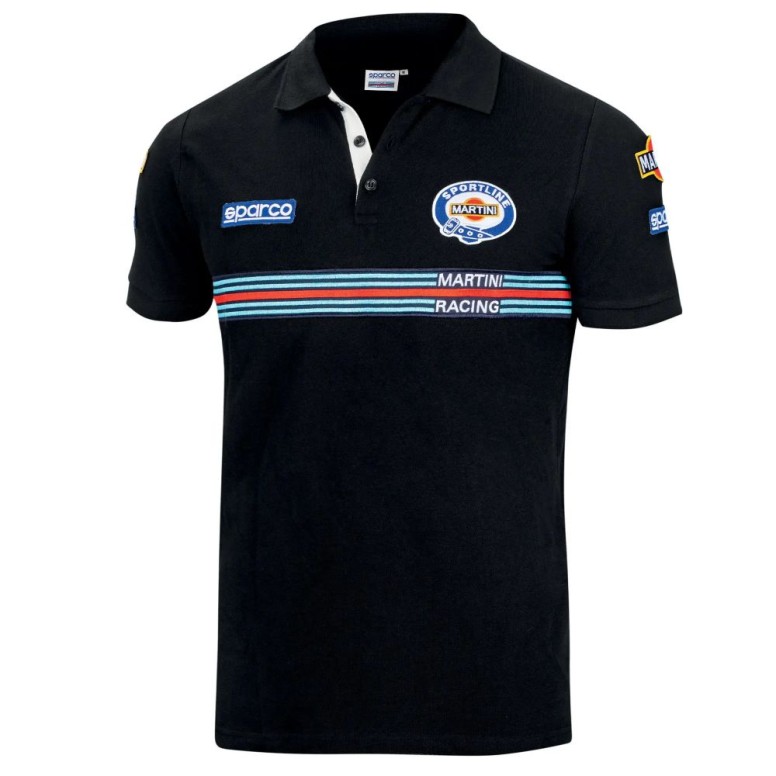 Polo Sparco Replica Patches Martini Racing