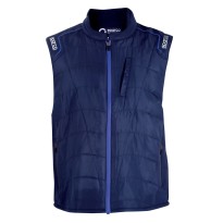 Gilet de travail Sparco PARAMOUNT avec intérieur en polaire matelassé hivernal Multipoches - bleu