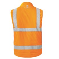 Gilets réversibles Sparco haute visibilité multipoches matelassé - Reverside