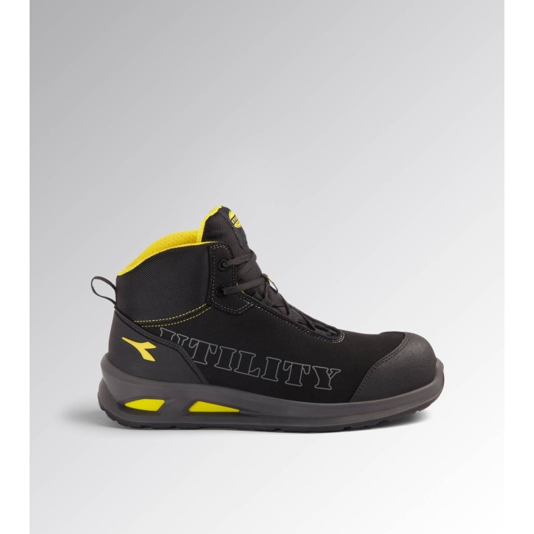 Chaussures De Sécurité Diadora S3 - Semelle GEOX Respirante - Fermeture Rapide - Taille 35 à 48 - Noir