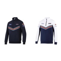 Sweatshirt de travail demi-zip Sparco Martini Racing Half Zip Sweatshirt 013037MR