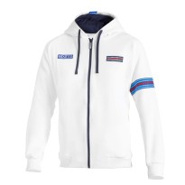 Sweat-shirt de travail à zip intégral avec capuche Sparco Martini Racing Hooded Full Zip BMF0013D0