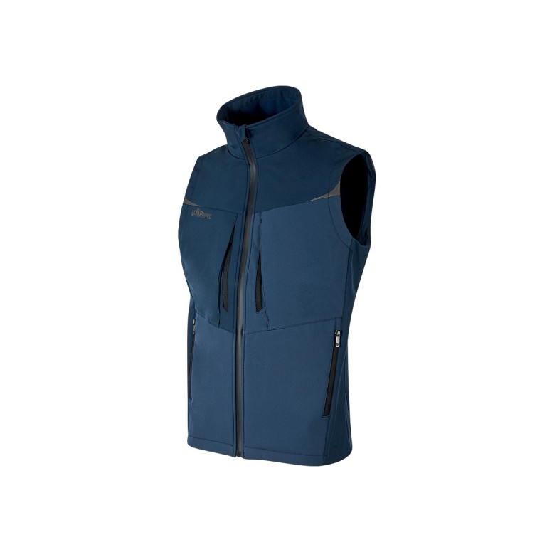 Gilet de travail multipoches Stretch Softshell...