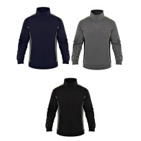 Sweatshirt de Travail Demi-Zip Fluo