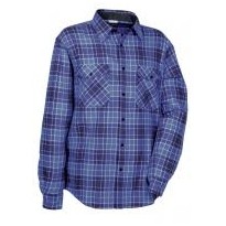 Tous Dehors - Chemise de Travail Cofra Piccadilly 100% Coton Flanelle V370-0-00 Couleur Marine/Blanc Taille XL