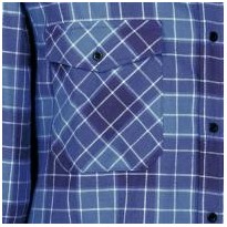 Tous Dehors - Chemise de Travail Cofra Piccadilly 100% Coton Flanelle V370-0-00 Couleur Marine/Blanc Taille XL