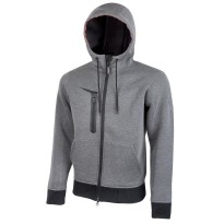 Tous Dehors - Sweatshirt de travail stretch avec capuche U-Power Tasty PE119GM taille M couleur gris météorite