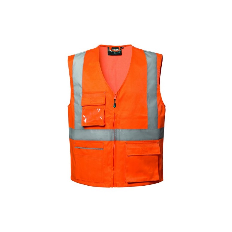 Gilet de travail Multipoches Haute Visibilité...