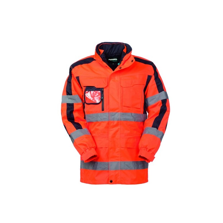 Parka de Travail Multipoches Haute Visibilité...