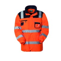 Parka de Travail Multipoches Haute Visibilité Rossini Lindos Hi-Vis HH224