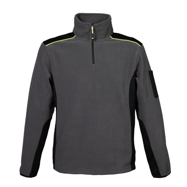 Polaire de travail avec zip court Stretch...