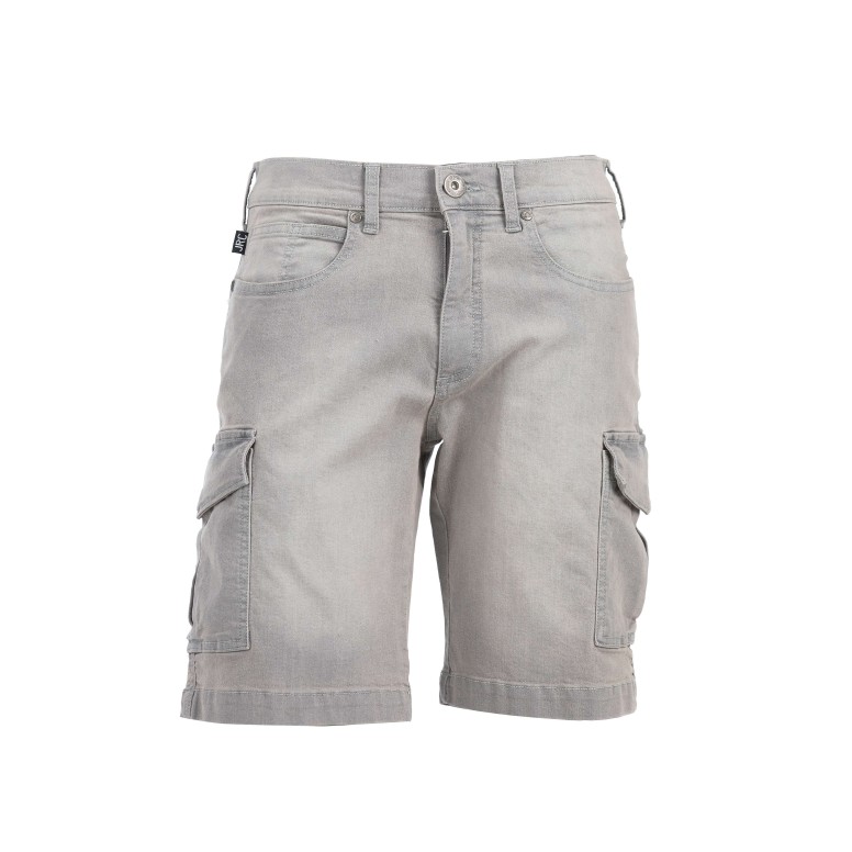 Bermuda en jeans de travail Stretch Multipoches...