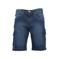 Bermuda en jeans de travail Stretch Multipoches JRC Houston 992782