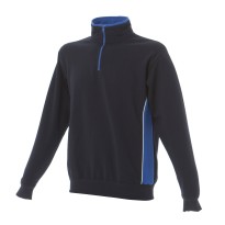 Sweat-shirt à zip court bicolore de travail Made in Italy JRC Bari 989553