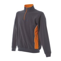 Sweat-shirt à zip court bicolore de travail Made in Italy JRC Bari 989553