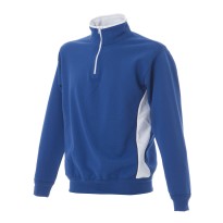 Sweat-shirt à zip court bicolore de travail Made in Italy JRC Bari 989553