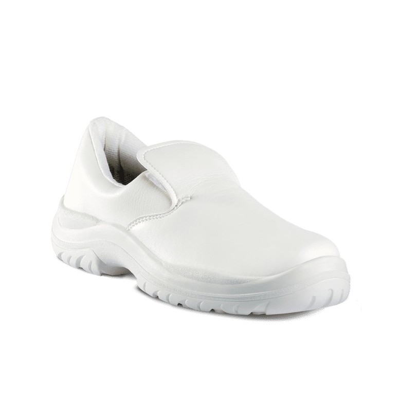 Chaussures de sécurité blanches style mocassin...