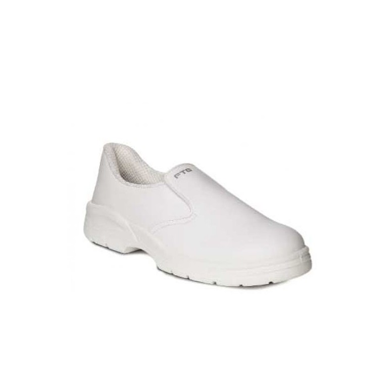 Chaussures de sécurité blanches style mocassin...