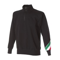 Sweat-shirt à zip court de travail 100% Coton Made in...