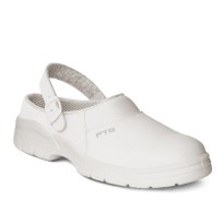 Chaussures de sécurité blanches style mocassin FTG Cook White SB A WRU FO SRC