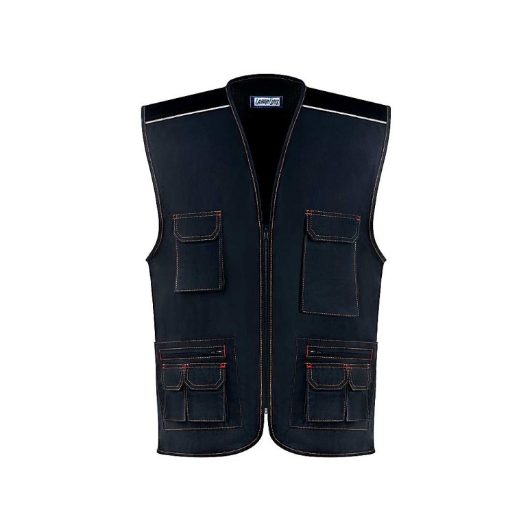 Gilet de Travail Multipoches Zip Intégral...