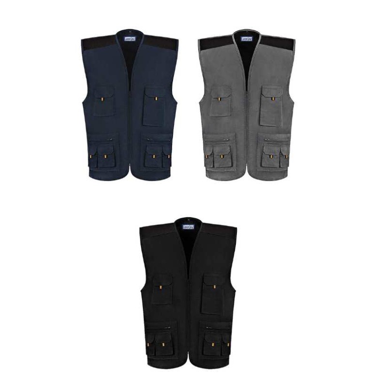 Gilet de Travail Multipoches Stretch Zip...