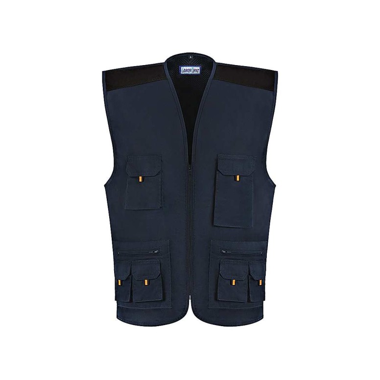 Gilet de Travail Multipoches Stretch Zip...