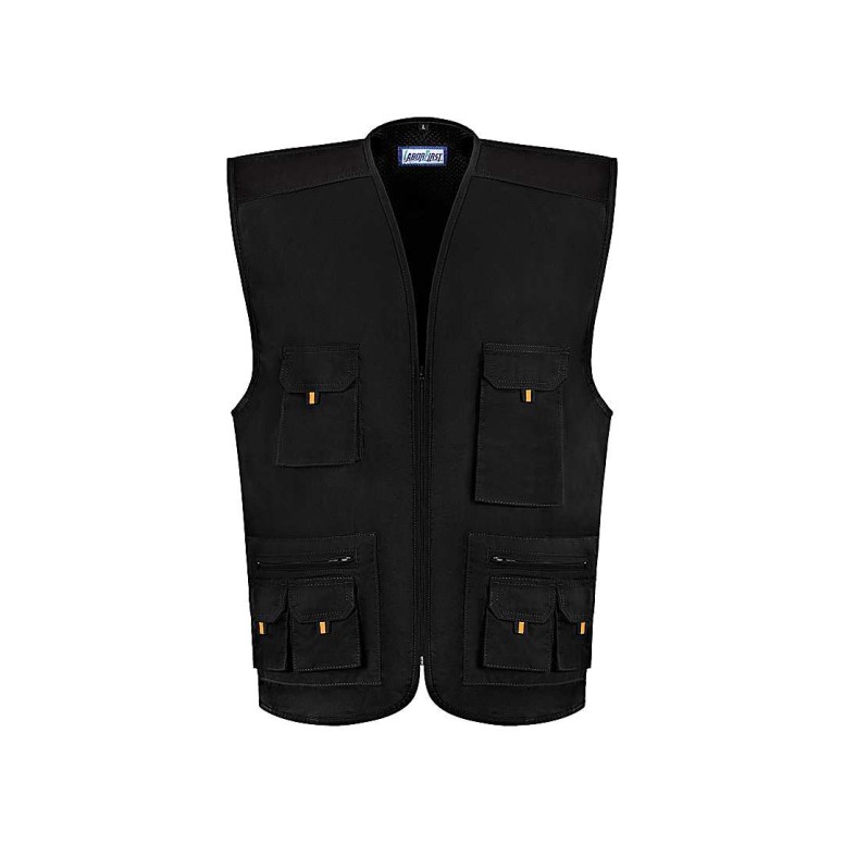 Gilet de Travail Multipoches Stretch Zip...