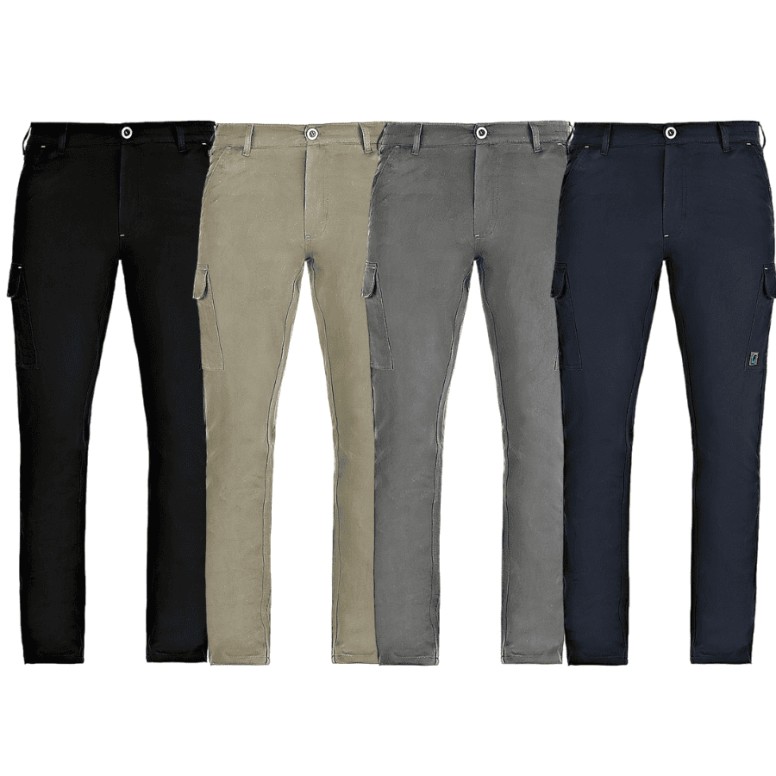 Pantalon de travail à poches multiples,...