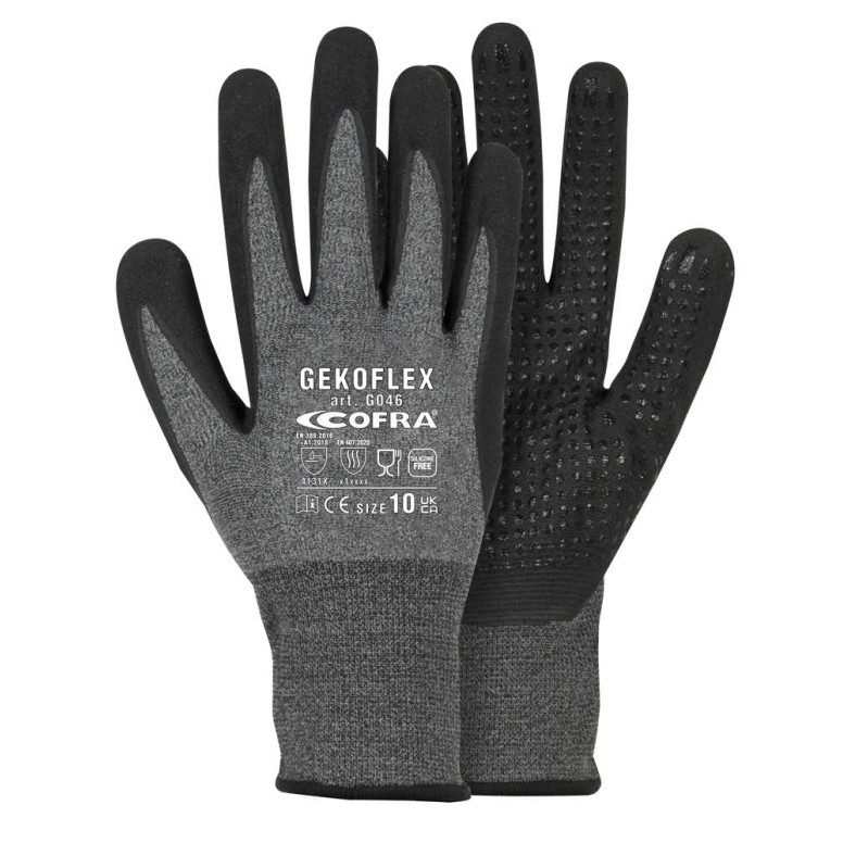 12 Pièces - Gants de Travail en Nitrile Cofra...