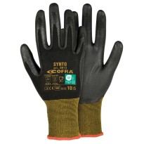 12 Pièces - Gants de Travail en Nitrile Cofra Synto G013
