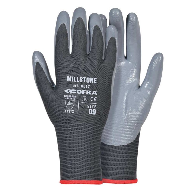 12 Pièces - Gants de Travail en Nitrile Cofra...