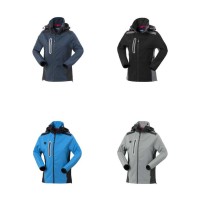 Veste de travail Softshell multipoches imperméable avec capuche pour femme Rossini Smarty Lady HH639