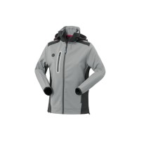 Veste de travail Softshell multipoches imperméable avec capuche pour femme Rossini Smarty Lady HH639