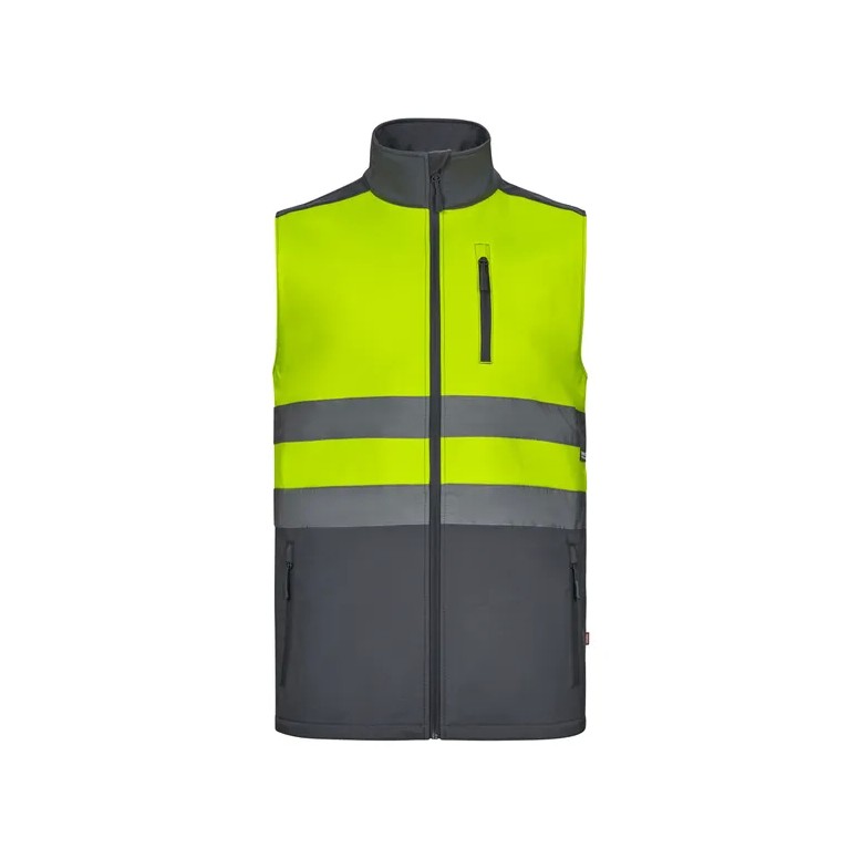 Gilet de travail haute visibilité Softshell...