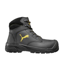 Chaussures de sécurité Puma Borneo Black Mid S3 HRO SRC 630411