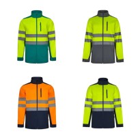 Veste de travail haute visibilité multi-poches Softshell...