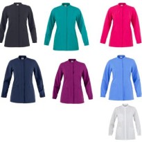 Tous Dehors - Blouse Lia de travail pour femme Giblor's 23P03K332 taille L couleur bleu ciel