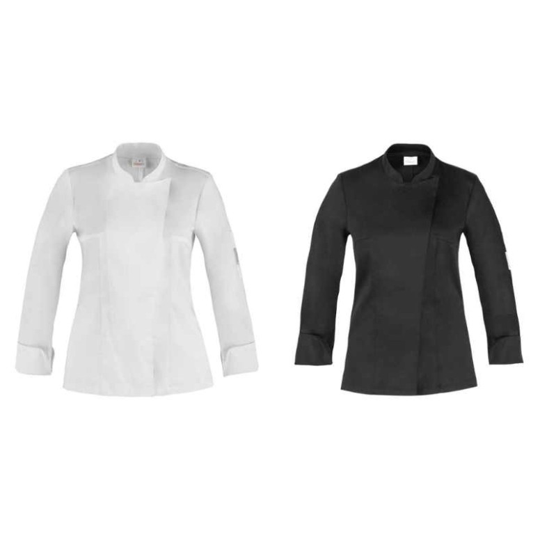 Veste de cuisine femme à manches longues...