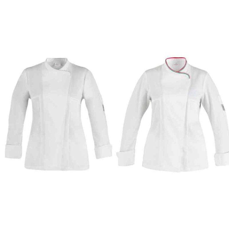 Veste de travail 100% coton de cuisinière pour...