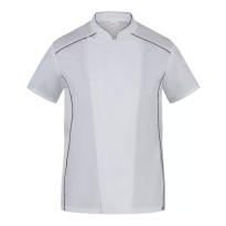 Veste de travail à manches courtes 100% coton de cuisinier Giblor's Omar Q8G00673