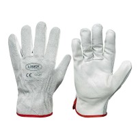 10 Paires - Gants de travail en cuir croûte Logica 103E