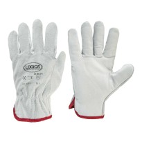10 paires - Gants de travail en cuir croûte Logica 103ES