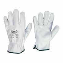 10 paires - Gants de travail en cuir fleur Logica 114E